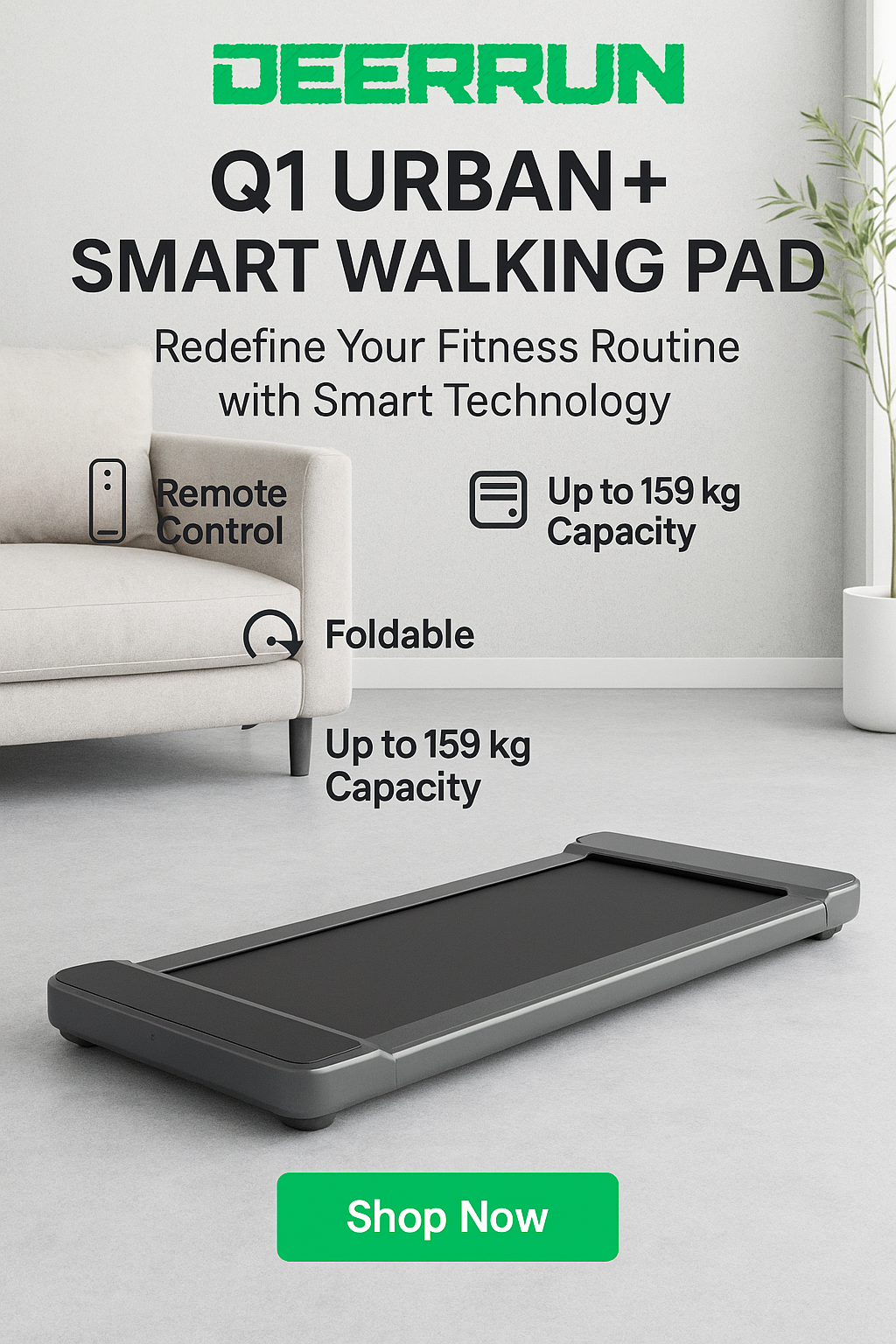 Never Skip a Workout Again! StealthStride Under-Desk Treadmill for Seamless Movement